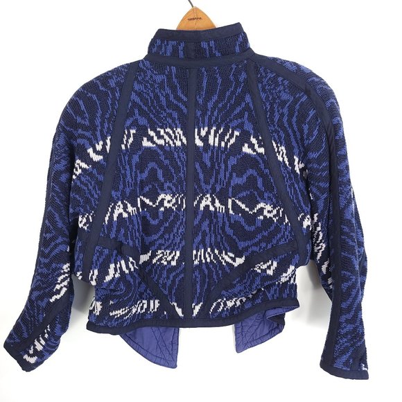 Vtg Escada Jacket Women's Eur 38 Multicolor One Button Front Distressed - Picture 2 of 8